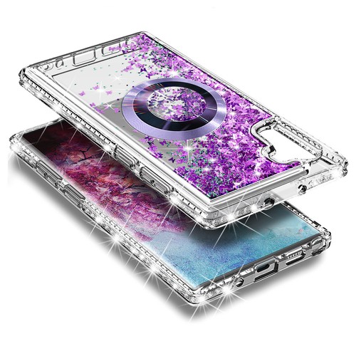 For Samsung Galaxy Note 10 / Note 10+ Plus Liquid Glitter MagSafe Case Landyard - Picture 19 of 20