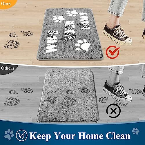 sDog Door Mat Muddy Paws Absorb Moisture Absorbent Non Slip Washable Microfiber eBay