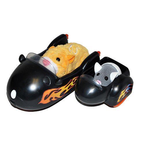 Kocka⭐︎⭐︎⭐︎ Zhu Zhu Pets Flaming Hamcycle and Sidecar Vehicle Toy Playset | eBay