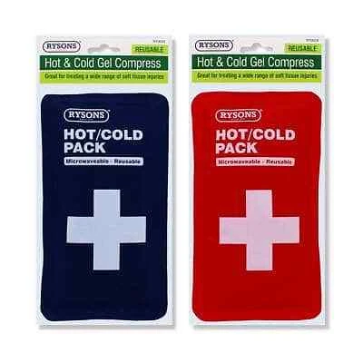 RYSONS 1x Reusable Blue or Red Medical Compress Hot Cold Gel Pack Physio Injury Pain