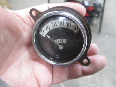 Pierce Arrow Oil Pressure Gauge Dirty Face Untested #2