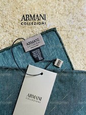 NWT 75 ARMANI COLLEZIONI HANDKERCHIEF Made In Italy 100 Silk Pocket Square