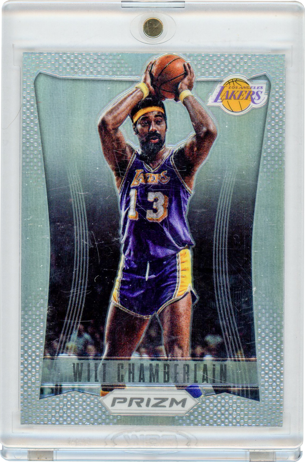 2012-13 Panini Silver Prizm Wilt Chamberlain #151 Los Angeles Lakers