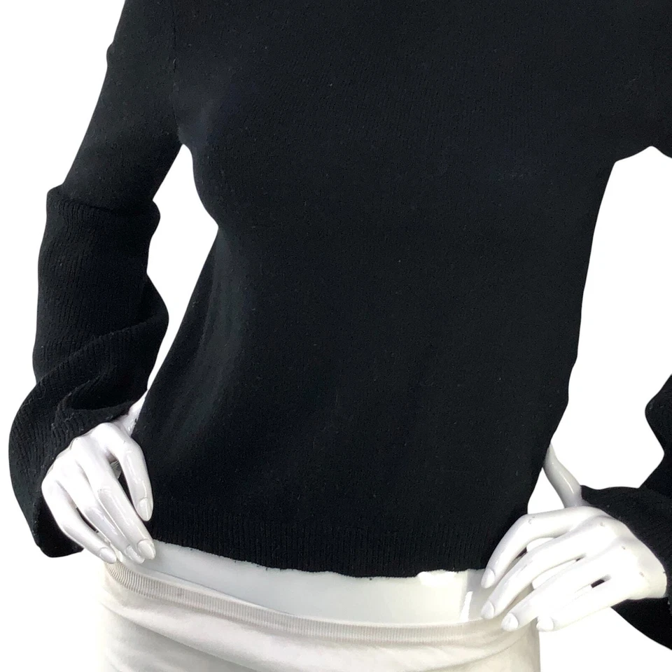 Suéter Alice + Olivia A+O para mujer talla XS cuello redondo manga acampanada mezcla de cachemir Foto 3 de 4