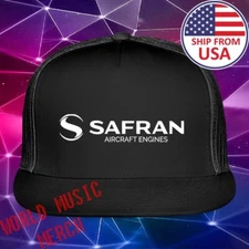 Safran Aircraft Engines Black Trucker Hat Cap Adult Size