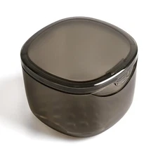 Upgraded Denture Bath Box Cup, No-Leak Denture Case,Retainer Cleaning Box, Compl