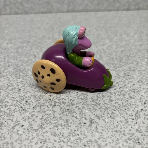 Fraggle Rock Toy Mokey Eggplant Car Vintage McDonalds Happy Meal 1988 Purple