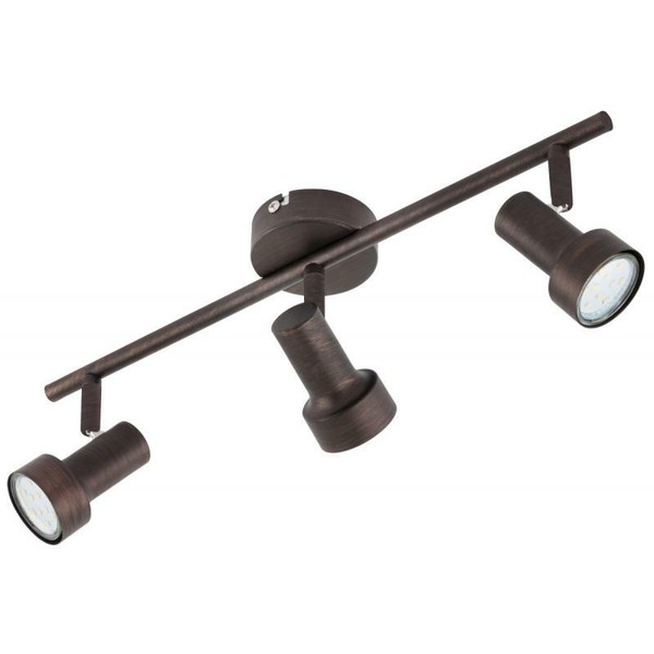 Briloner Deckenleuchte Spot 3-Flammig Rost Metall Kupfer Inkl. Led GU10/3 W-image