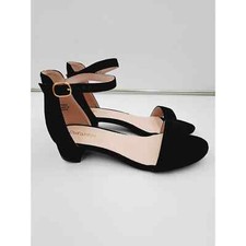 Sandali Dufannie bambina tacco basso blocco tutto il giorno comodi punta aperta cinturino alla caviglia 4