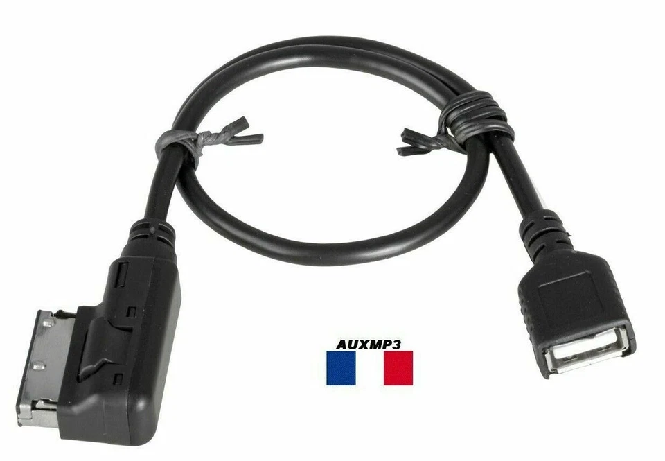 AMI MMI MDI ver USB Adaptateur Câble pour Audi A3 A4 Q5 Q7 VW MK5 Noir