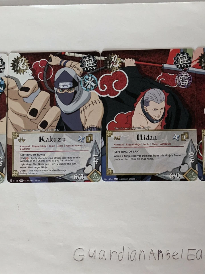 Naruto TCG CCG Shattered Truth Starter Deck Promo Akatsuki Card Set English NM - Image 3 of 4