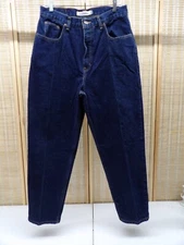 High Sierra Authentic Dungarees Women's Dark Blue Denim Relaxed Fit Jeans 16S