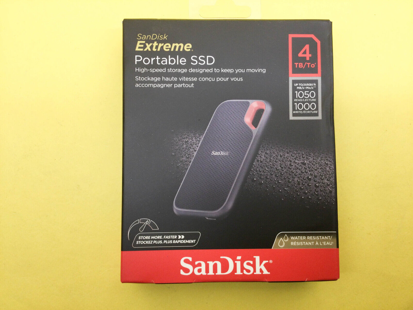 SanDisk Extreme Portable 4TB External USB-C Portable SSD SDSSDE61-4T00-G25  New