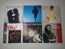 Lot of 6 EMPTY Michael Jackson Picture Sleeves 45RPM VINYL RECORDS NOT INCLUDED
