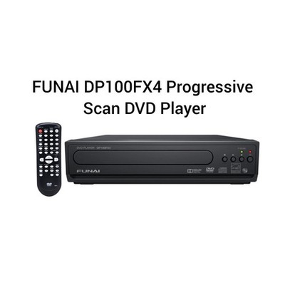 Funai DP100FX4 DVD Player Blk Tested & Works with remote 
