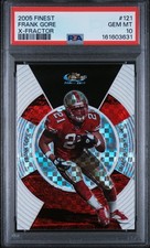 2005 Topps Finest Frank Gore #121 X-Fractor Rookie Card  RC /250 PSA 10 POP 11!. rookie card picture