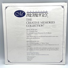 New Creative Memories Scrapbook Refill RCM-12FC Black Pages Family Chart
