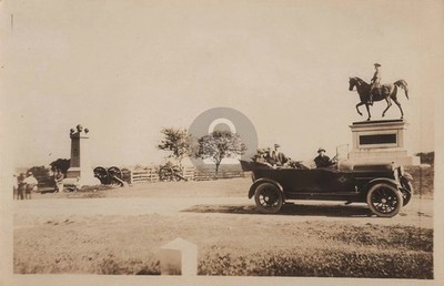 Gettysburg PA - General Lee Statue Pennsylvania RPPC Photo Postcard COPY