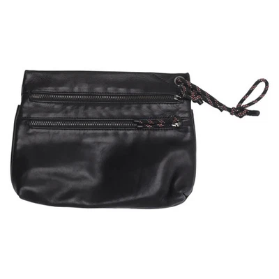 Massimo Dutti, Clutch, Damen, Leder/Polyester/Baumwolle, Schwarz, Einfarbig #9pg - Bild 1 von 4