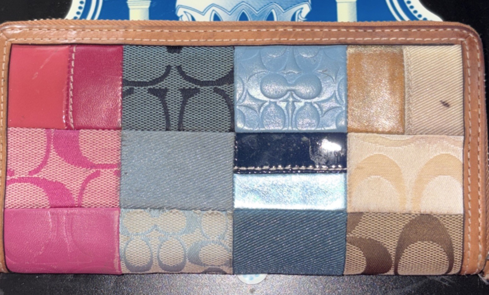 Coach Patchwork Multicolor Logo Tote Bag matching… - image 11