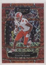 2022 Panini Select Draft Picks Concourse Red Lazer Prizm Justyn Ross #13 0b3