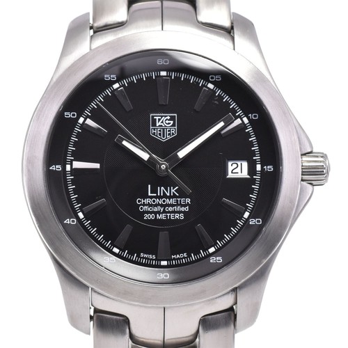 TAG HEUER Link WJF5110 Date black Dial Automatic Men's Watch B#146587