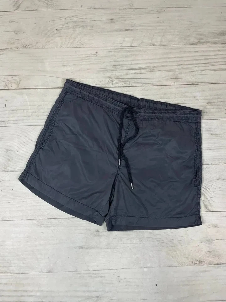 复古 Moncler Boxer Mare 尼龙短裤 游泳标志 豪华 男式 M 码 黑色 — 第 2/4 张图片