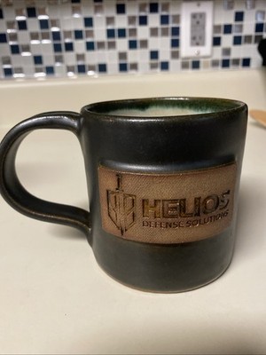 Handcrafted Coffee Mug Cup Artisanal By M Pottery Helios Defense Sol Invictus