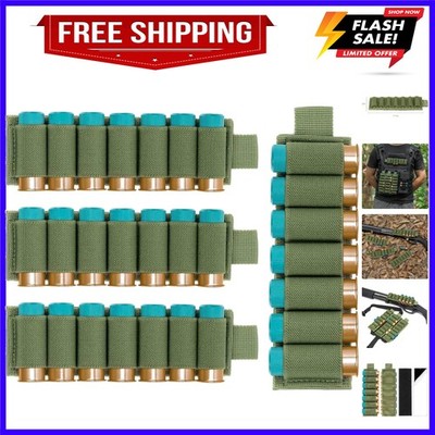 4 Packs Shotgun Shell Holder, Side Saddle 12 Gauge, 7 Rounds Buttstock Shotgu...