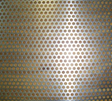 15cm sqr SAMPLE Conductive Perforated Aluminum Floor for Foil Epee Sabre Fencing