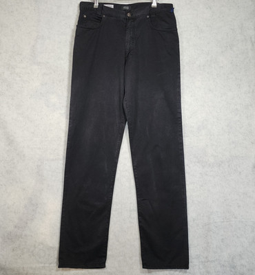 Versace Classic V2 Herren Straight Legged Designer Jeans - Schwarz - Größe 34W / 33L