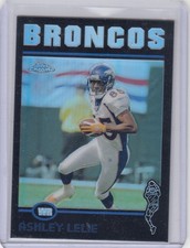 2004 Ashley Lelie Topps Chrome BLACK REFRACTOR Parallel /100 - #121 Broncos