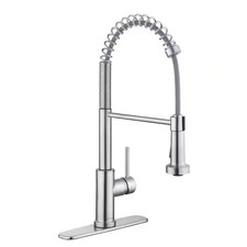 NEW Glacier Bay Paulina Single-Handle Spring Neck Pull Down Sprayer Kitchen Fauc