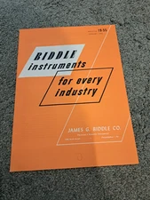 Biddle Instruments for Every Industry James G. Biddle Co. Catalog 19-55 1955