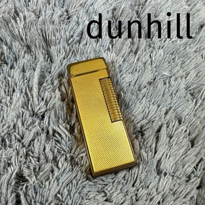Dunhill Rollagas Feuerzeug Gold Vintage Swiss Made Gas Lighter Japan