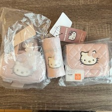 LOWRYSFARM Hello Kitty rosa trapunta portachiavi set 3 pezzi usato