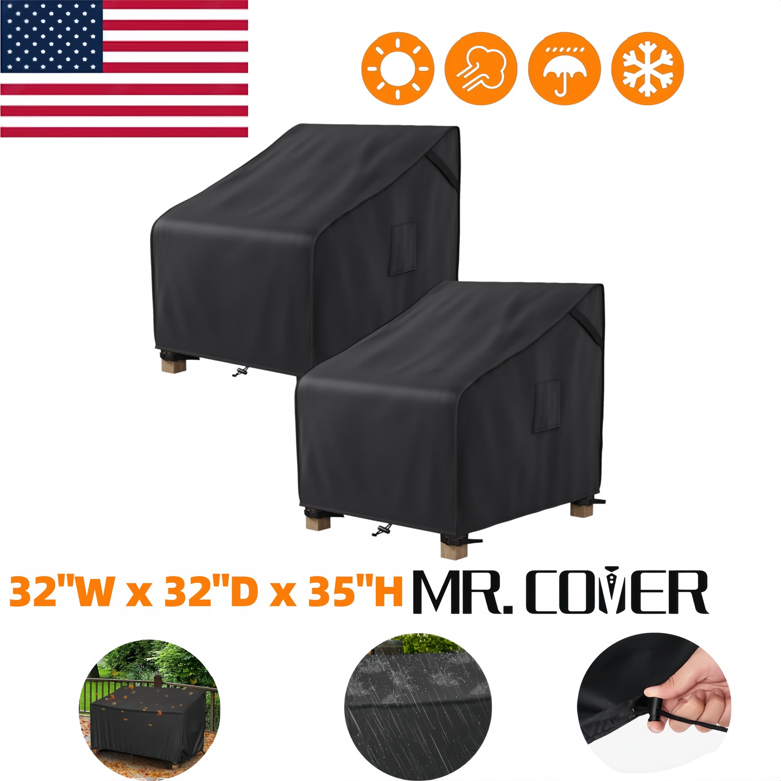 Covers Waterproof, Heavy Duty Uv & Windproof Fit