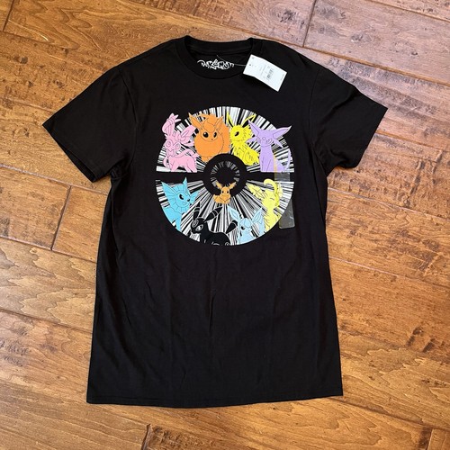 Pokémon Erwachsene Small Grafik T-Shirt Pikachu Eevee Kurzarm