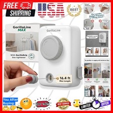 Max - Retractable Clothesline Indoor Outdoor Clothes Line - Heavy Duty Clothe...
