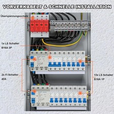 Unterverteilung Verdrahtet Sicherungskasten m...