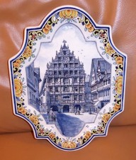 !!!! ROYAL DELFT DE PORCELEYNE FLES WANDPLATTE BRAUNSCHWEIG KERAMIK !!!!