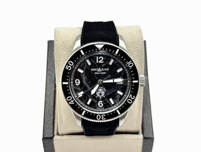 Montblanc Iced Sea Automatic Date 1858 MB129371 41mm Black Glacier Dial Steel