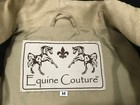 Equine Couture Equestrian Womens Size M Quilted Horse Riding Black/ Tan Vest — photo 5