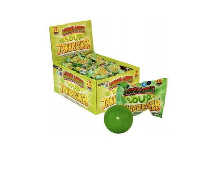90Pcs ZED Jaw Breaker Atomic Apple Ball Hard Candy With Bubble Gum Inside Sweets
