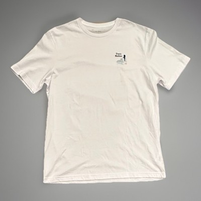 Travis Mathew Cloudless Sky T-Shirt, White, XL, New