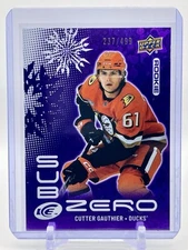 2024-25 Upper Deck ICE Sub Zero CUTTER GAUTHIER Rookie SZ-CT Ducks 237/499