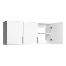 Prepac Elite 54 in. 3-Door Engineered Wood Wall Storage Cabinet in White