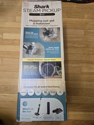 #ad #ad Shark Pickup 3 in 1 Steam Mop Pick Up SD201 Open Box $151.43