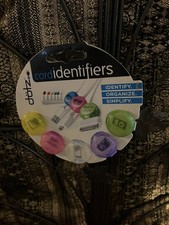 CORD IDENTIFIERS/IDENTIFY ORGANIZE AND SIMPLIFY BY DOTZ PERFECT FOR PHONES ETC.