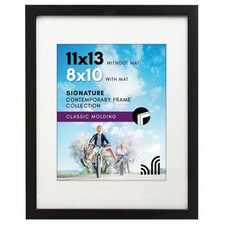 Americanflat 11x13 Picture Frame with Shatter-Resistant Glass - 11x13, Black